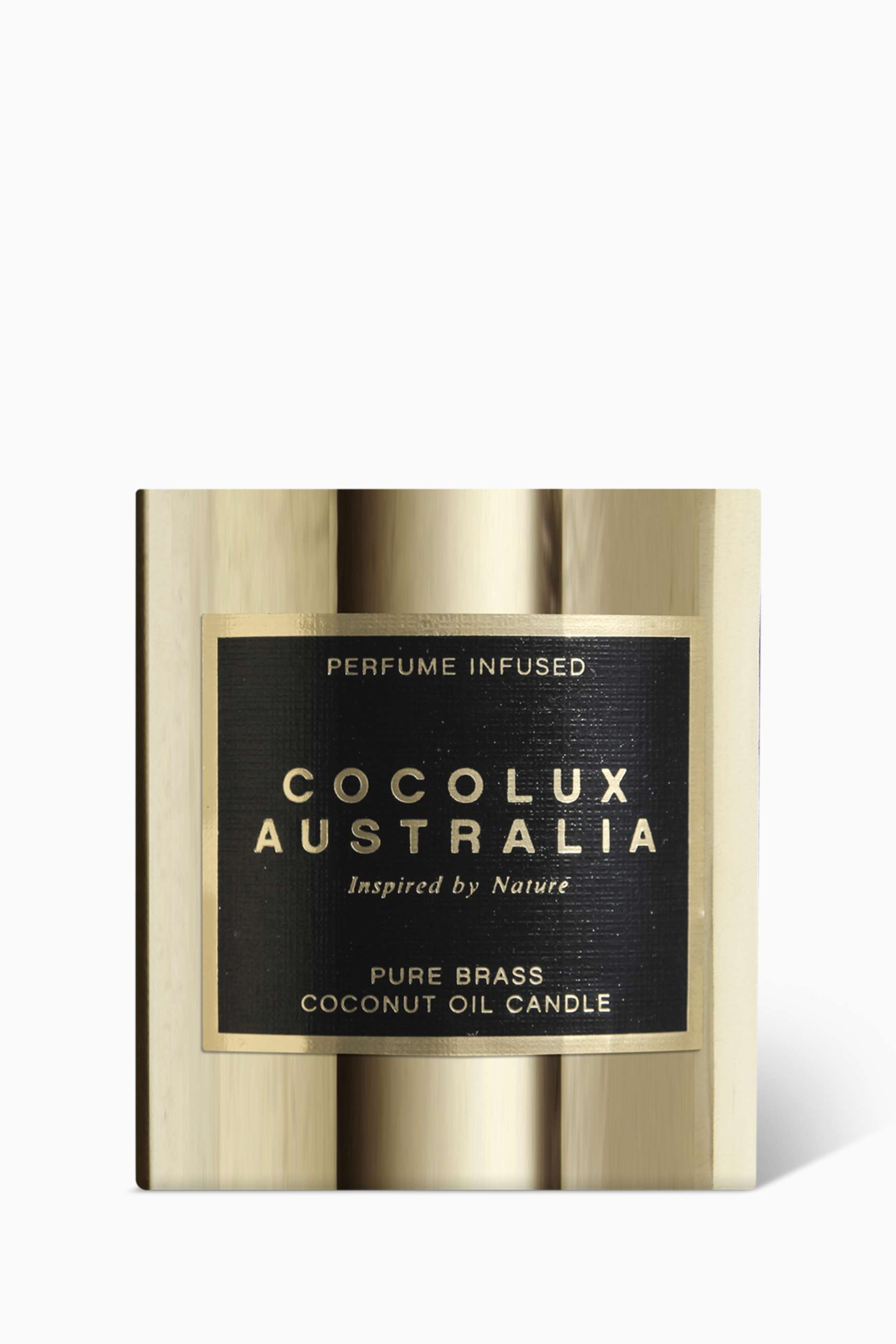 Shop Cocolux Multicolour Island Fig Cassis Peach Brass Candle