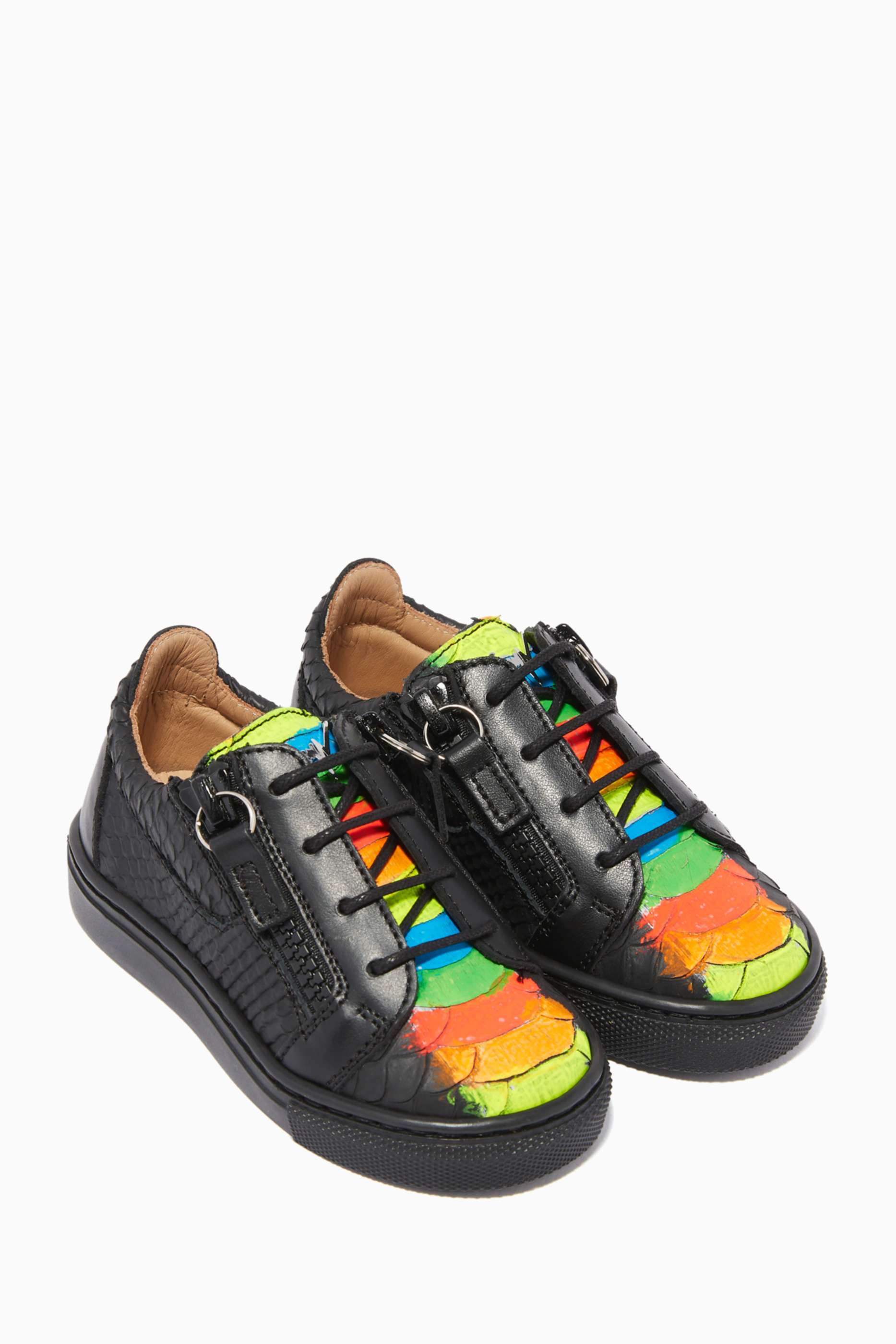 giuseppe zanotti rainbow sneakers