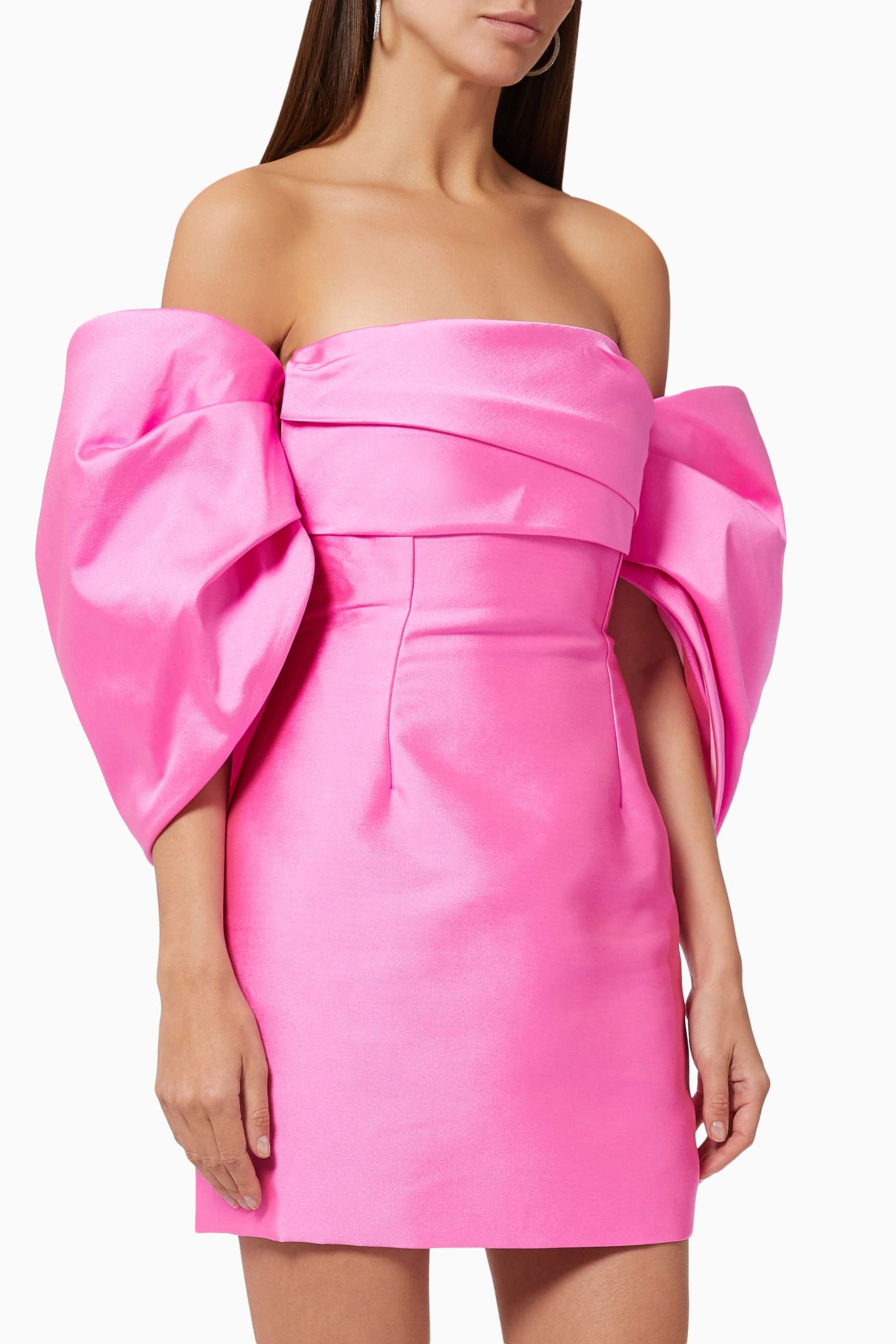 Solace London Pink Elina Mini Dress ...