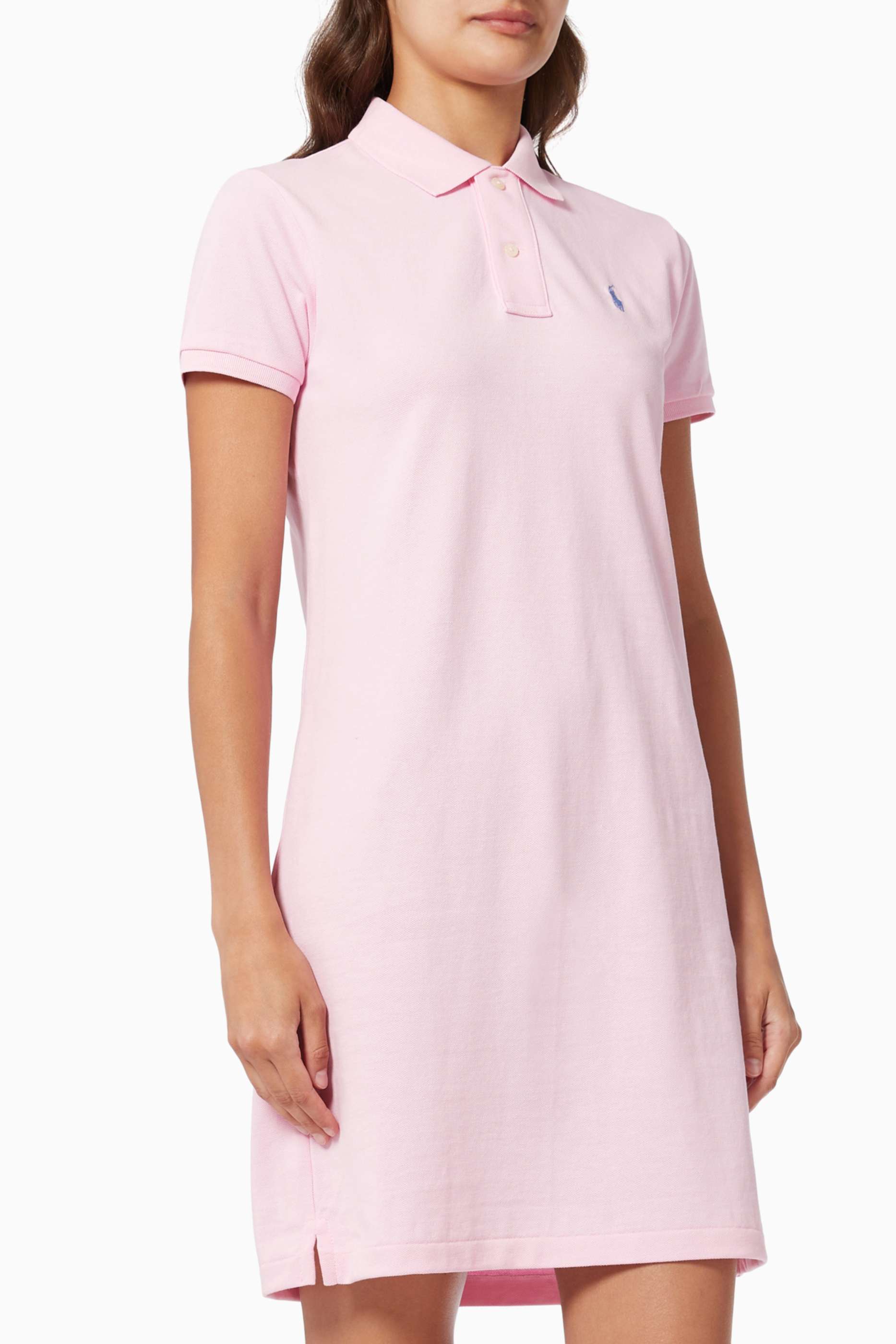 Polo Ralph Lauren Pink Logo Polo Dress ...